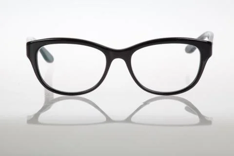 Black Eye Glasses with reflectione Stock-Fotos