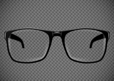 Black eye glasses. Spectacles vector illustration Stock-Illustration