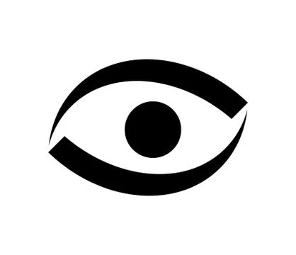 Black eye icon Stock Illustration