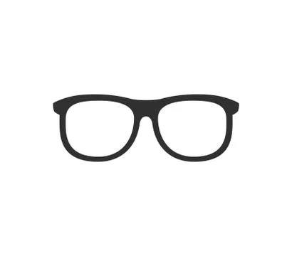 Black eyeglasses frame. Isolated Vector Illustration Stock Illustration