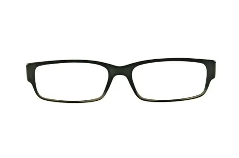 Black eyeglasses frames isolated Stock Photos
