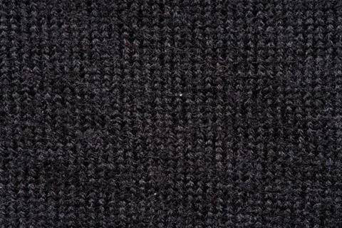 Black fabric texture close, macro shot Stock Photos