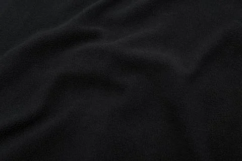 Black fabric texture, Cloth pattern background Stock Photos