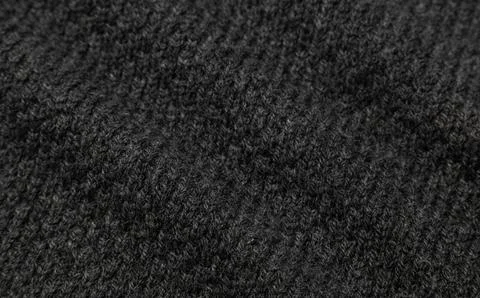 Black fabric texture, Cloth pattern background Stock Photos