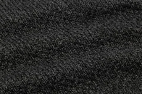 Black fabric texture, Cloth pattern background Stock Photos