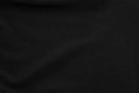 Black fabric texture, Cloth pattern background Stock Photos