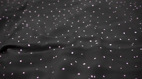 Black fabric texture. The fabric moves slowly. Can be used as a background. 4k Stock Footage 112626505