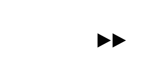 Black fast forward icons blinking on white background. 4K Stock-Footage 341694317