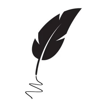 Black feather 스톡 일러스트