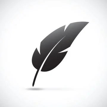 Black feather Stock Illustration