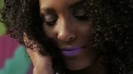 Black Female Model Close Up Stock Footage