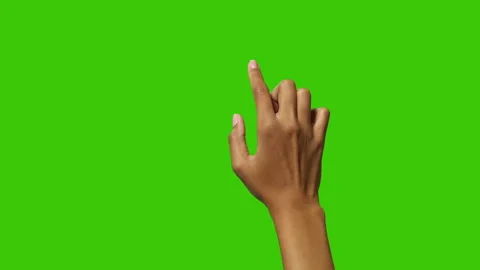 Black Female Touch Screen Gestures Stock Footage 138279462