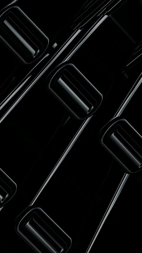 Black Figure Spinning with Metallic Reflections on an Elite Background 스톡 동영상 343267056