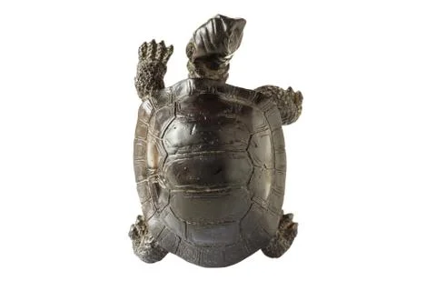 Black figurine of a turtle Stock Photos