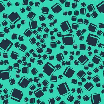 Black File document icon isolated seamless pattern on green background イラスト素材