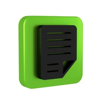 Black File document icon isolated on transparent background. Checklist icon.. Stock Illustration