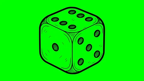 Black fill hand drawn given game animation Stock Footage 335173711