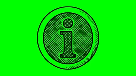Black fill hand drawn style information symbol animation 库存影片 333918984