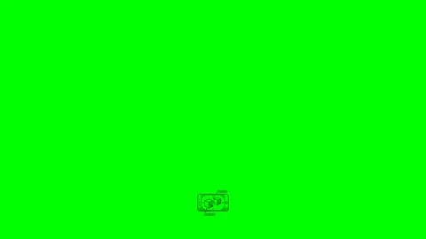 Black fill hand drawn style augmented reality smartphone screen 3d objects Stock Footage 338350967