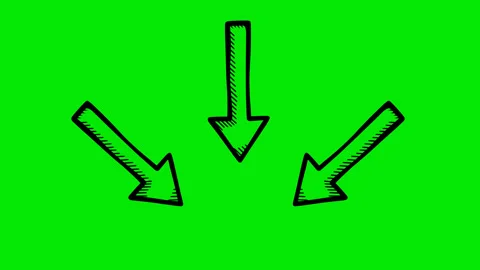 Black fill hand drawn three arrows Stock Footage 332663121