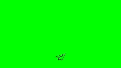Black fill paper plane Video stock 339473109