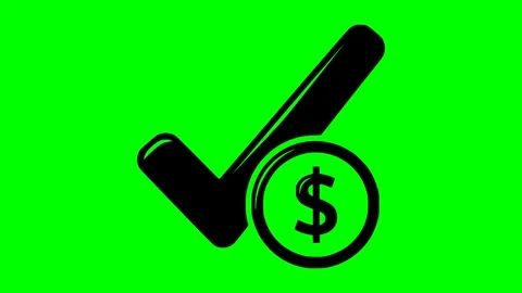 Black fill payment made or invoice approved concept icon animation 库存影片 333017370