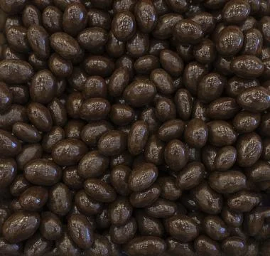 Black filled chocolate Stock Photos