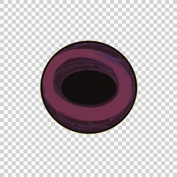 Black Filled Circle geometric white shape geometry Stock Illustration