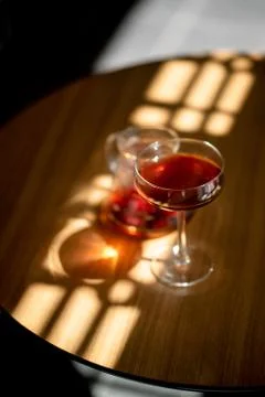 Black filter coffee on the table in cafe service kettle hario pour over cup Stock Photos