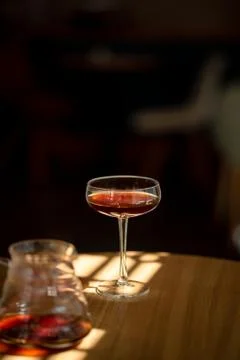 Black filter coffee on the table in cafe service kettle hario pour over cup Stock-Fotos