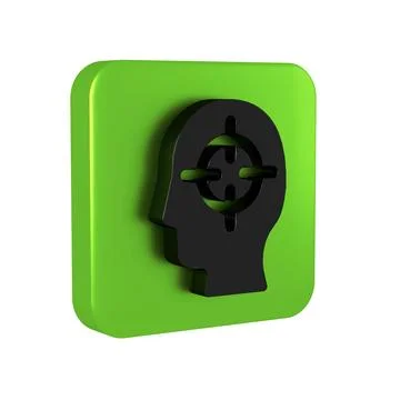 Black Finding a problem in psychology icon isolated on transparent backgrou.. 스톡 일러스트