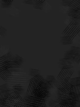 Black Fine Geometric Border Abstract Background Stock Illustration
