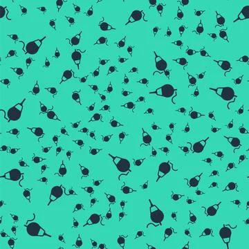 Black Fishing float icon isolated seamless pattern on green background. Fishing 스톡 일러스트