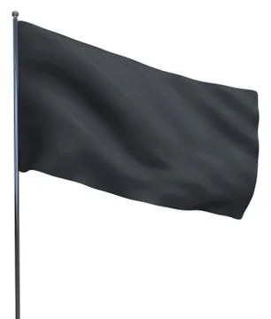 Black Flag Isolated Stock Illustration