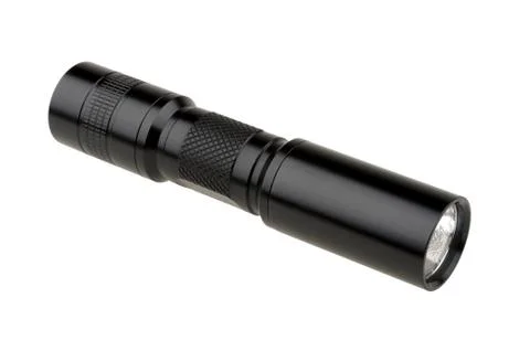 Black flashlight Stock Photos