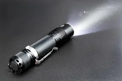 Black Flashlight Stock Photos