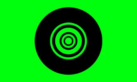 Black flat circle illustration design, suitable for your design needs Stock Illustration