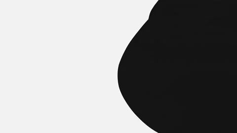 Black floating liquid on a white background, with space for text. Stock Footage 194161984