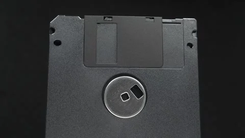 Black floppy diskettes. Floppy disk, diskette, or floppy diskette Stock Footage 330901236