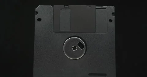 Black floppy diskettes. Floppy disk, diskette, or floppy diskette Stock Footage 331102169