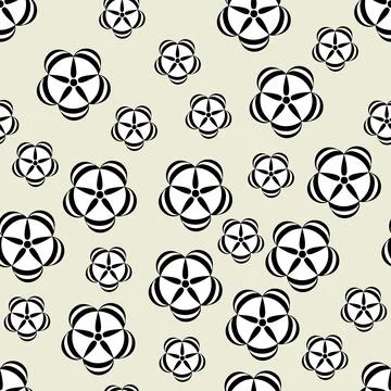 Black flower Stock Illustration