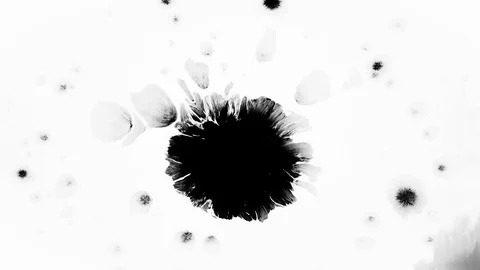 Black flowing ink, alpha matte, full hd Stock Footage 108199031