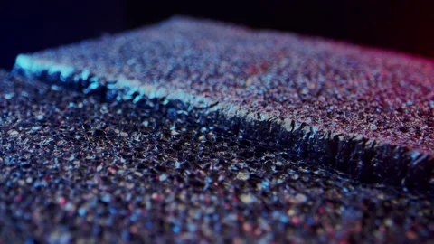 Black foam texture in macro close-up, equipment package careful delivery concept Stock Footage 195616181