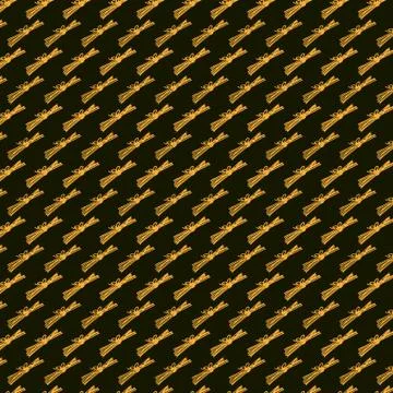 Black food background. Seamless pattern. Drawn uncooked spaghetti Illustrazione stock