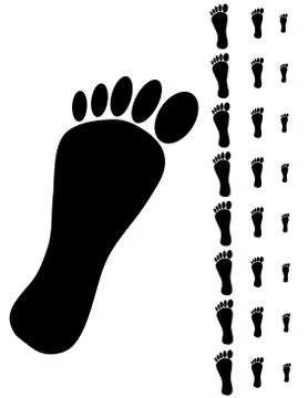 Black foot 스톡 일러스트