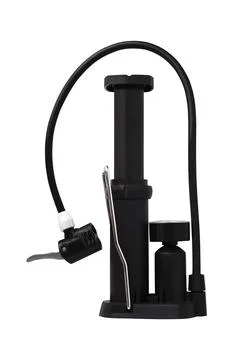 Black foot pump 스톡 사진