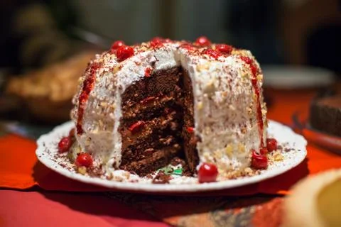 Black forest cake Stock-Fotos