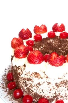 Black forest cake Stock Photos