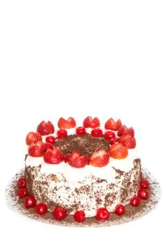 Black forest cake Stock Photos