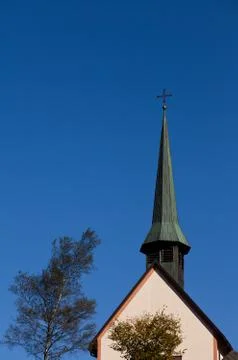 Black forest chapel Stock Photos